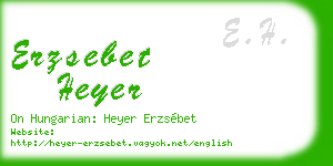erzsebet heyer business card